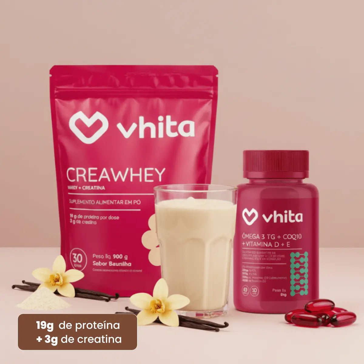 Kit Creawhey + Ômega 3 em 1