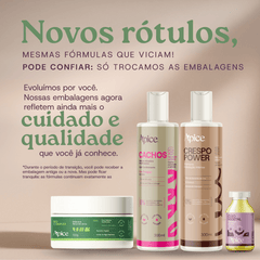 Kit Crespo Power - Co Wash, Shampoo, Condicionador, Máscara, Creme de Pentear, Gelatina, Mousse e Manteiga (8 Itens)