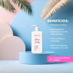 Kit Desodorante Colônia, Body Cream e Perfume Capilar Very Sexy