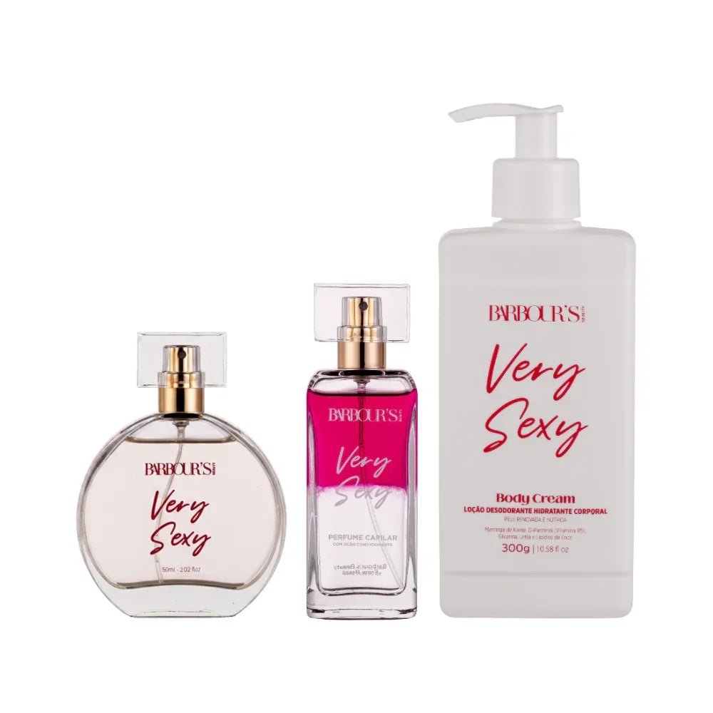 Kit Desodorante Colônia, Body Cream e Perfume Capilar Very Sexy - Kit KBB99067