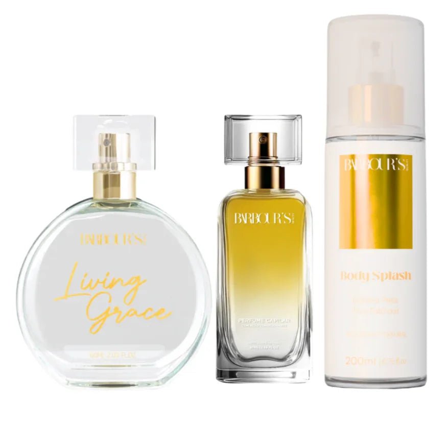 Kit Desodorante Colônia, Body Splash e Perfume Capilar Living Grace - Kit KBB99068
