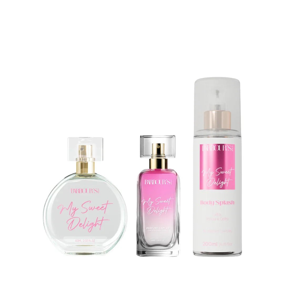 Kit Desodorante Colônia, Body Splash e Perfume Capilar My Sweet Delight - Kit KBB99069