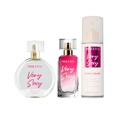 Kit Desodorante Colônia, Body Splash e Perfume Capilar Very Sexy