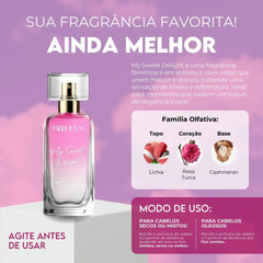 Kit Desodorante Colônia e Perfume Capilar - My Sweet Delight