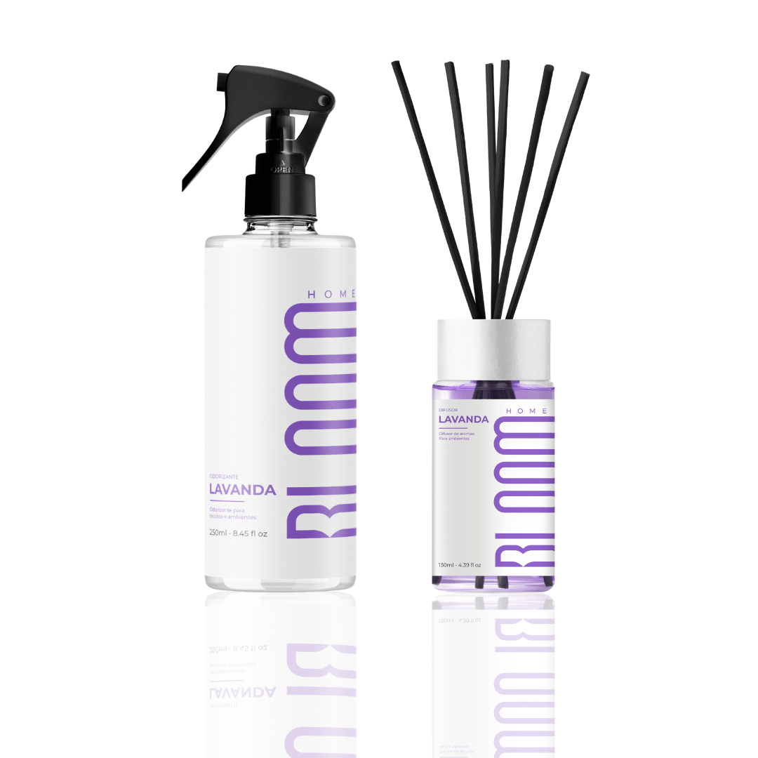 Kit Difusor de Aromas e Odorizante - Lavanda | BLOOM HOME - Air Fresheners 20036