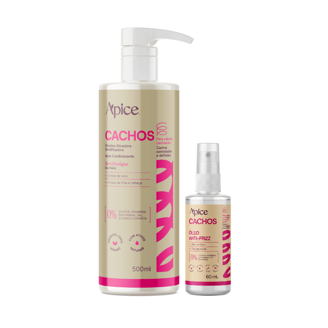 Kit Dupla Cachos - Gelatina e Óleo - Produtos para pentear o cabelo 46124