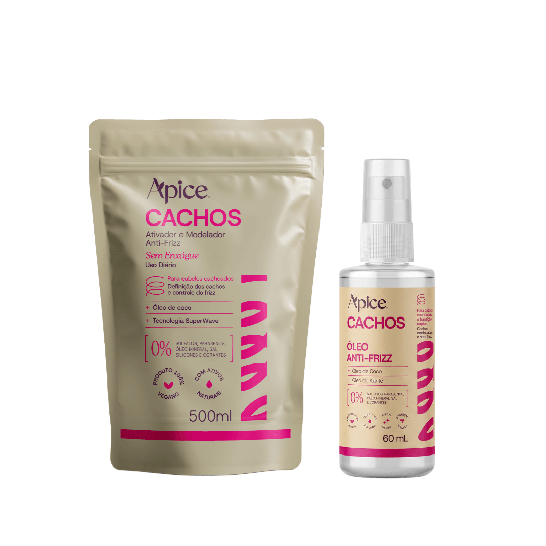 Kit Dupla Cachos - Refil Ativador e Óleo - Produtos para pentear o cabelo 46121