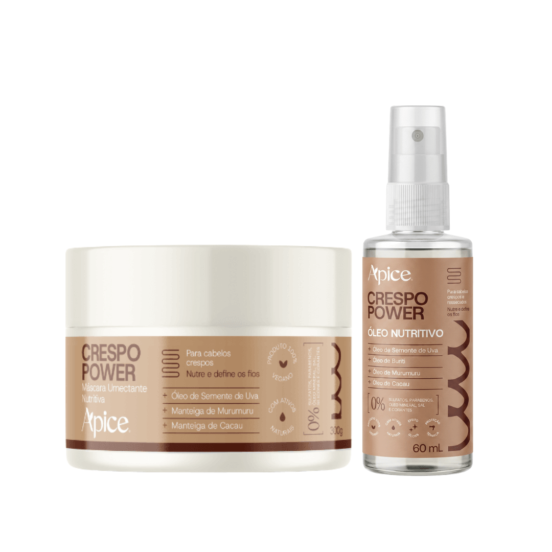 Kit Dupla Crespo Power - Máscara 300g e Óleo - Produtos para pentear o cabelo 46108