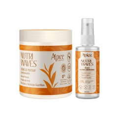Kit Dupla Nutri Waves - Creme de Pentear 500g e Óleo