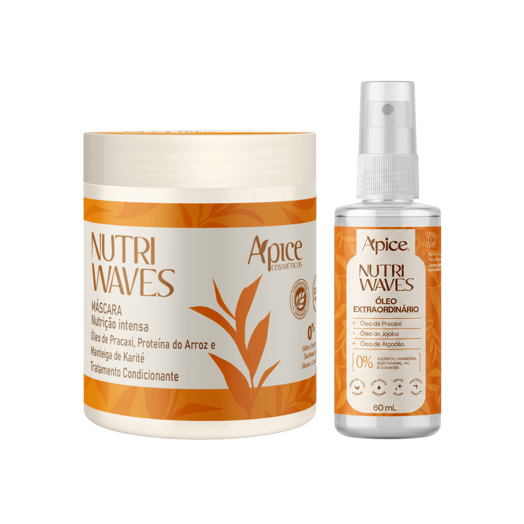 Kit Dupla Nutri Waves - Máscara 500g e Óleo