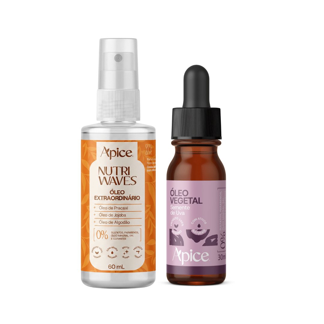 Kit Dupla Óleos - Nutri Waves e Óleo de Uva