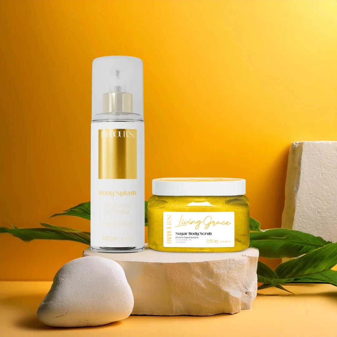 Kit Esfoliante Corporal e Body Splash - Living Grace