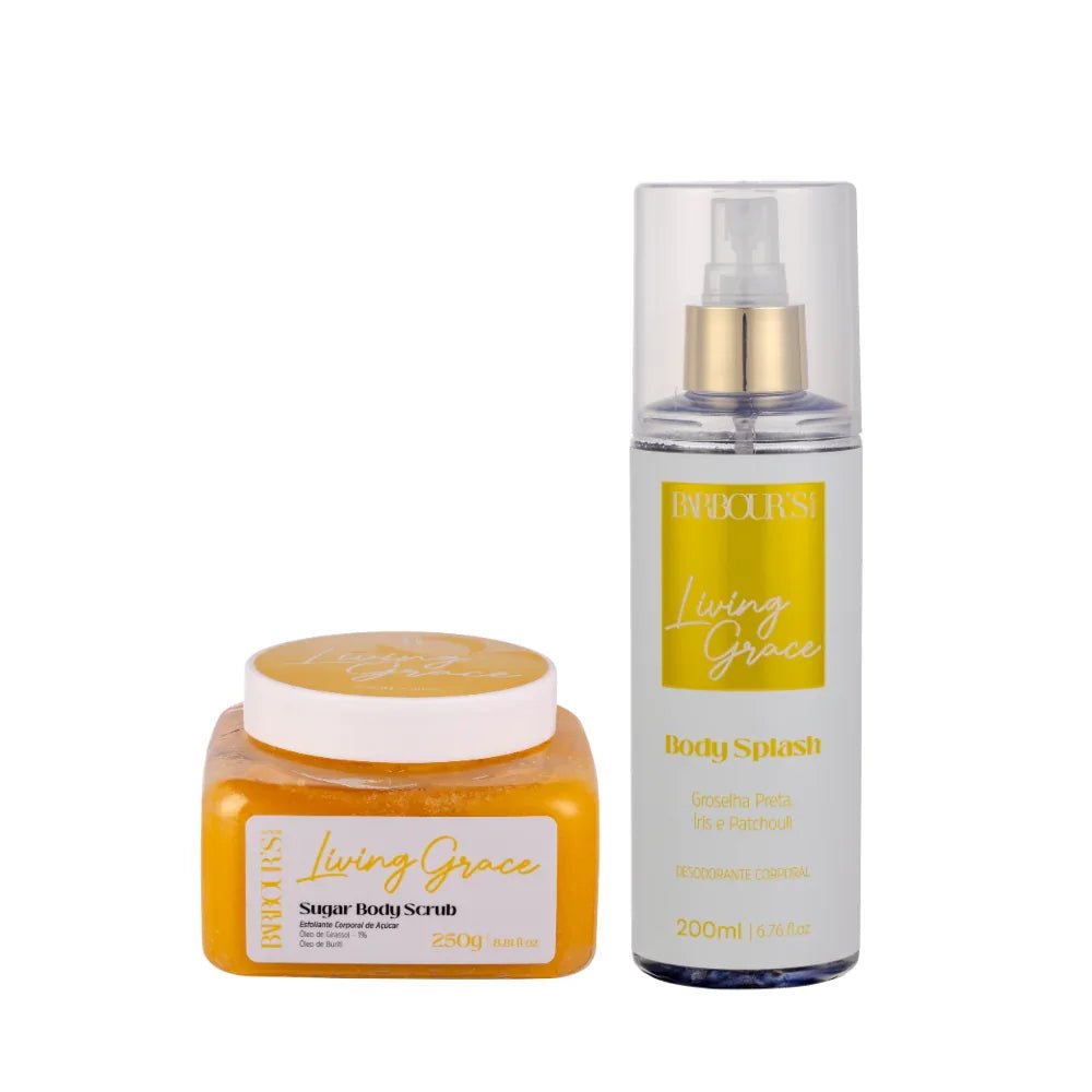 Kit Esfoliante Corporal e Body Splash - Living Grace