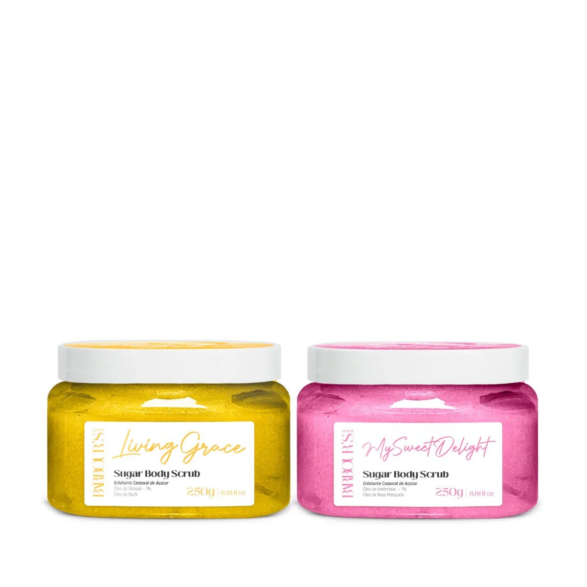 Kit Esfoliantes Corporais Living Grace e My Sweet Delight - Banho e corpo KBB99076