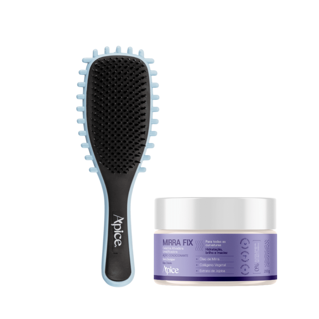 Kit Fitagem Mirra - Escova Azul e Gelatina
