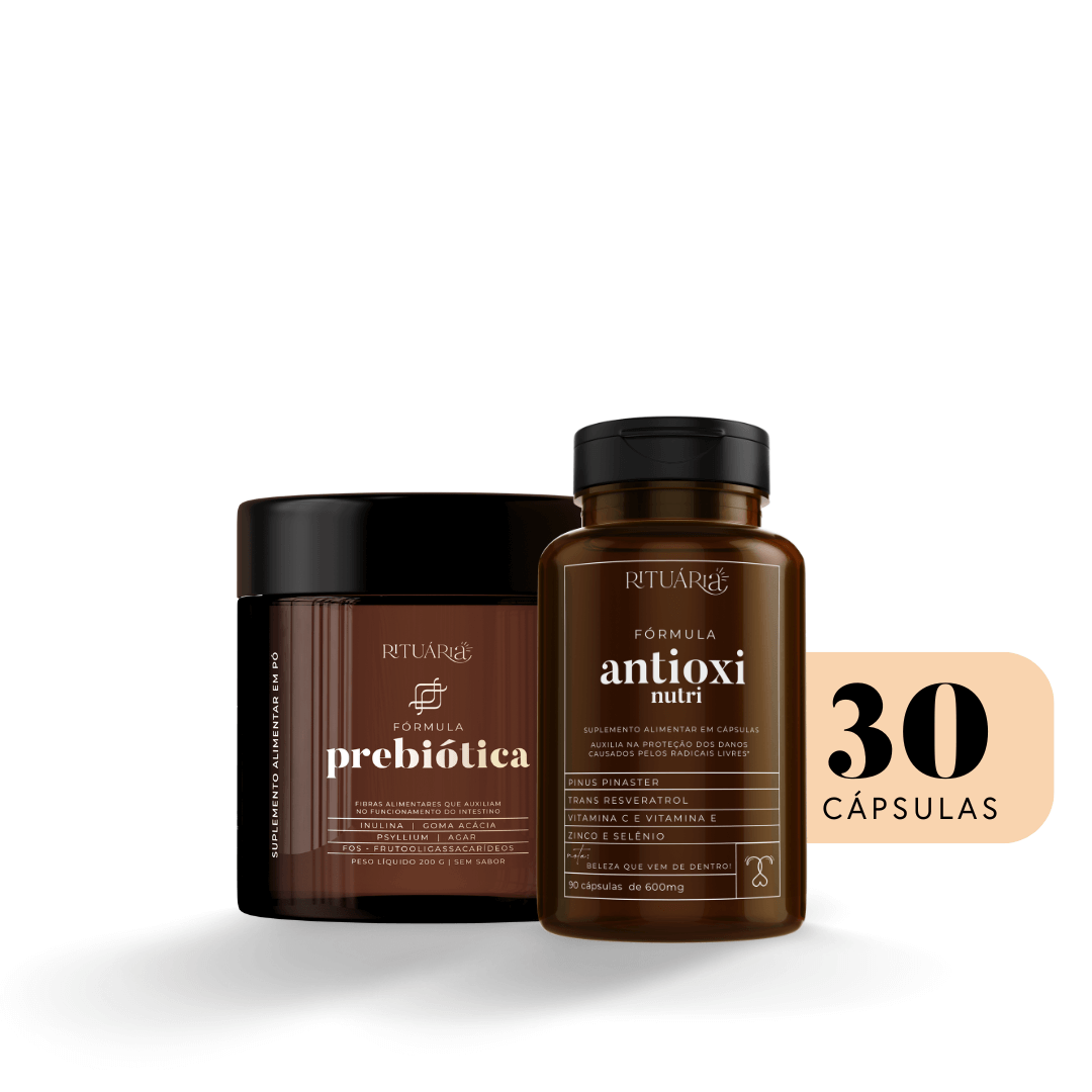 Kit Fórmula Prebiótica + Antioxi Nutri (30 Cápsulas)