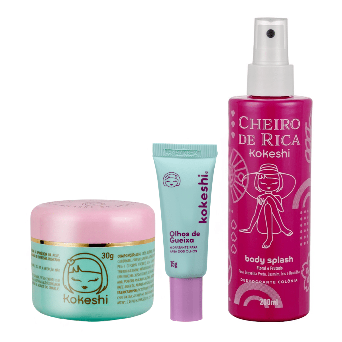 Kit Frescor e Hidratação Kokeshi - Kit KKS00030