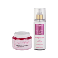 Kit Geleia Hidratante Desodorante + Body Splash Corporal My Sweet Delight
