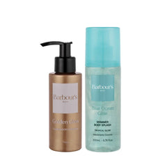 Kit Glow - Golden Glow Iluminador Hidratante e Shimmer Body Splash Blue Ocean Glow