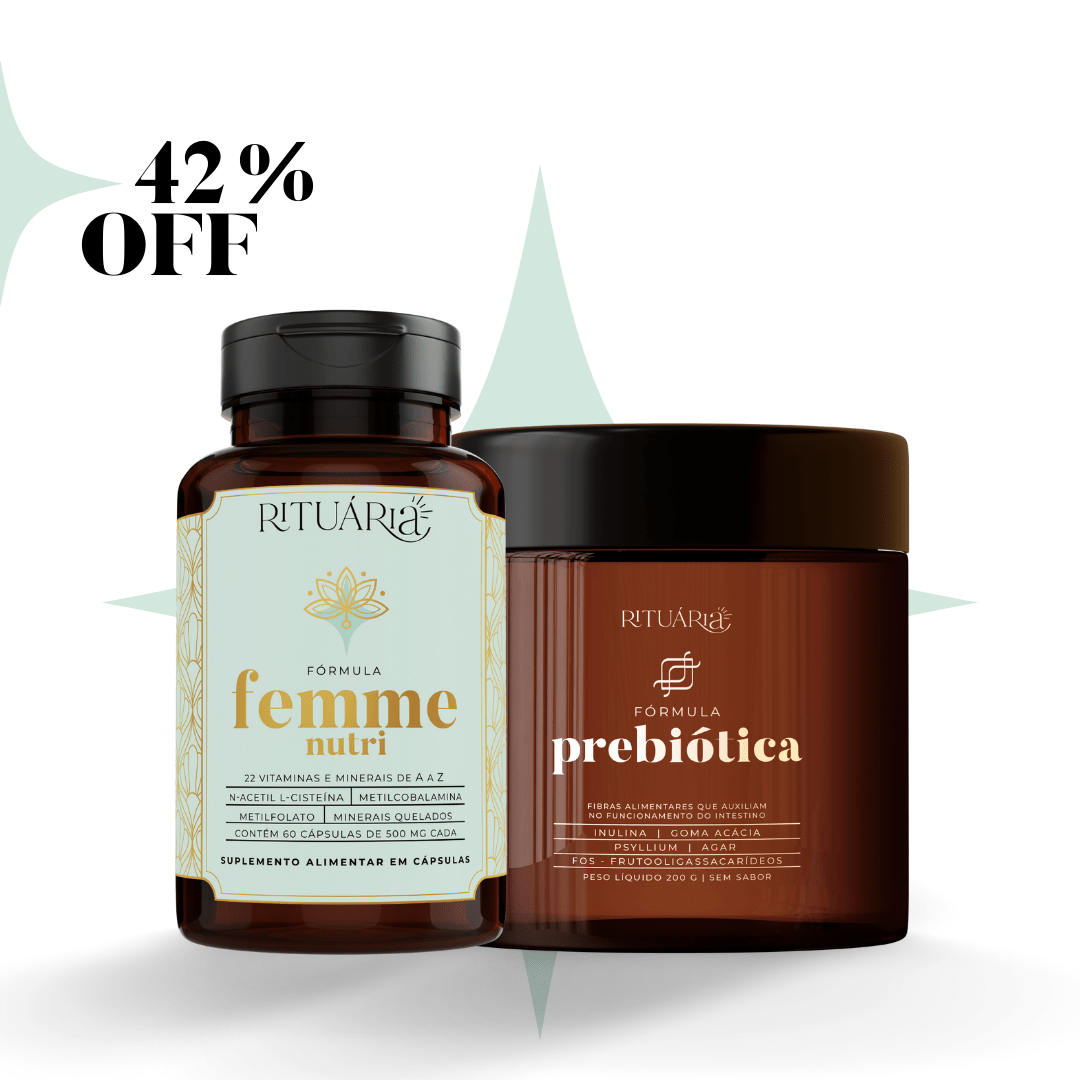 Kit Intestino Saudável - Fórmula Femme + Prebiótica (30 Dias) - Vitaminas e suplementos KRT99028