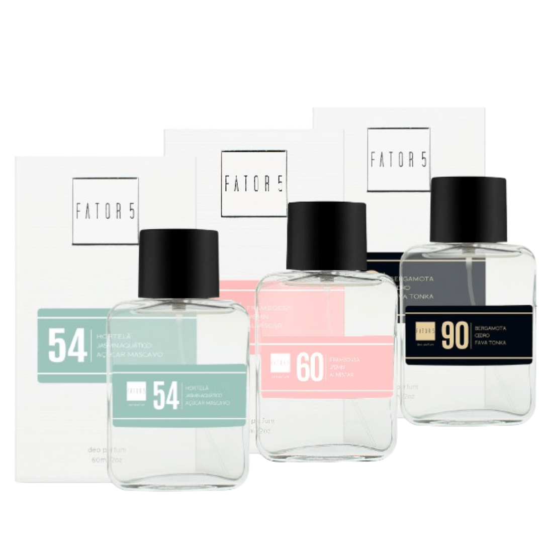 Kit Lançamentos Fator 5 | 54, 60 e 90 - Kit KITNovos_Fator5