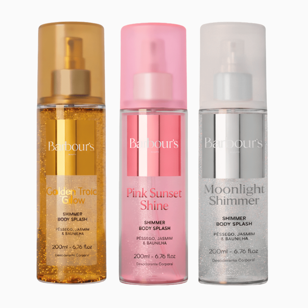 Kit Layering - Pink Sunset Shine, Golden Tropic Glow e Moonlight Shimmer