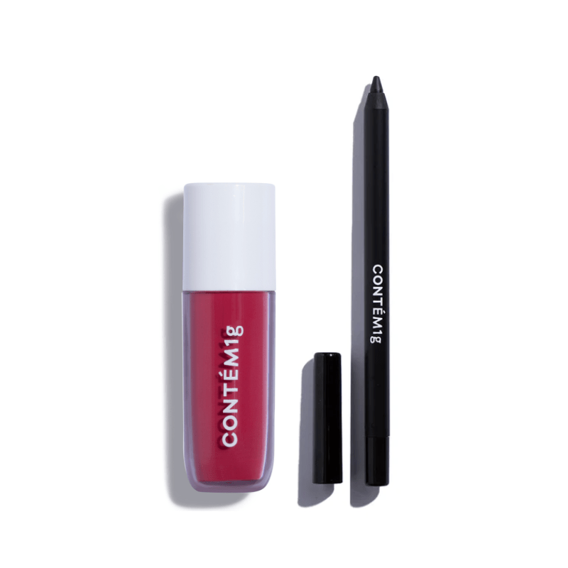 Kit Lip Mousse e Lápis Superpreto - Maquilhagem 
