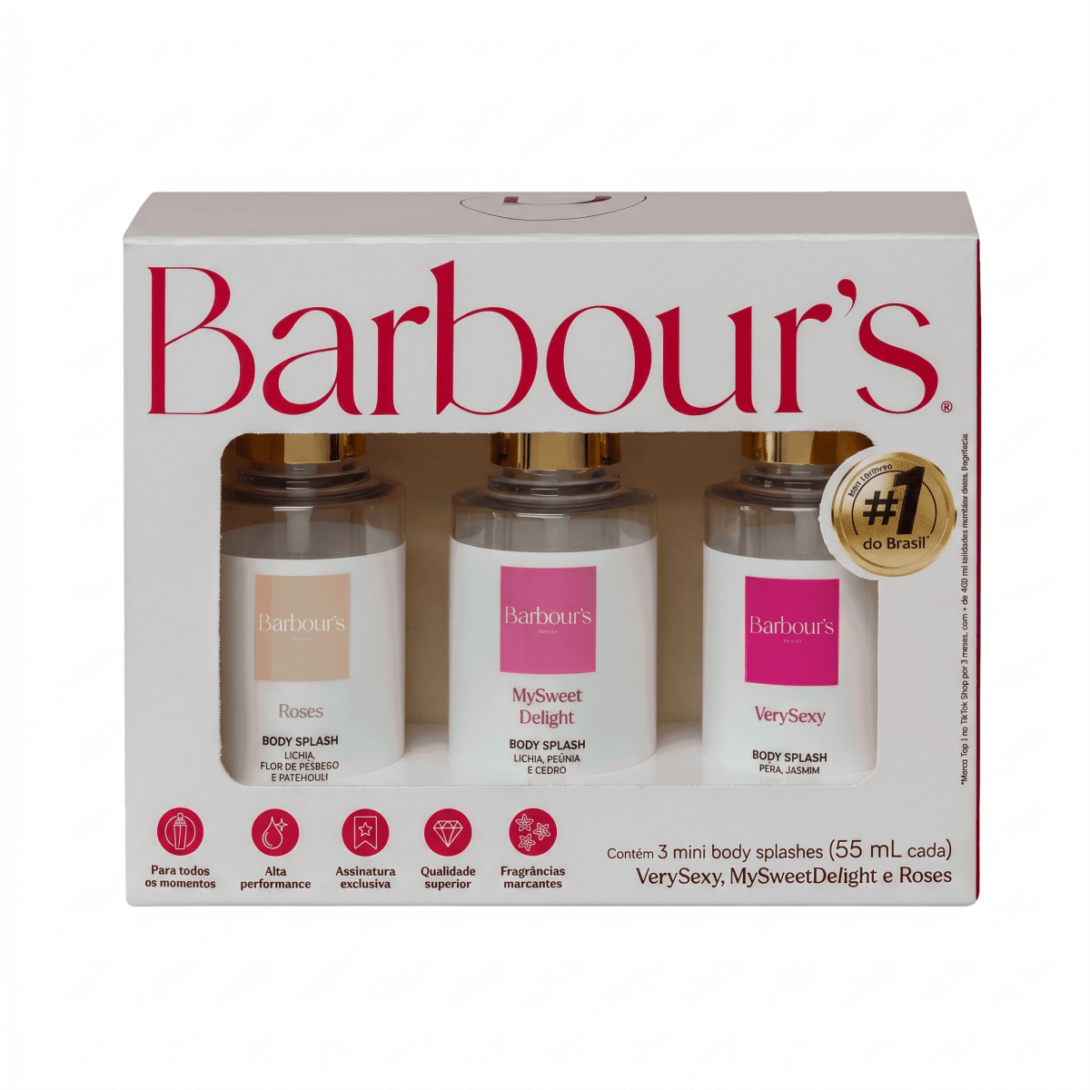 Kit Mini Body Splash - Trio Viral 55ml - Perfumes e Colónias BB02090