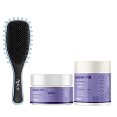 Kit Mirra Tratamento - Escova Azul, Gelatina e Ativador (3 ITENS)