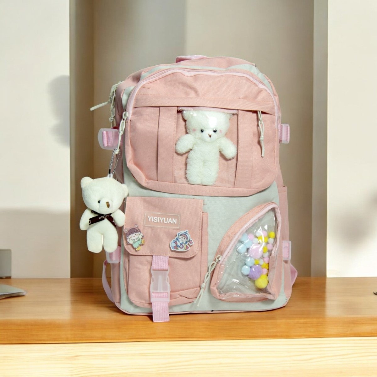 Kit Mochila Teddy 5 em 1 com Acessórios - Mochila VDH04896 - 01