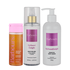 Kit My Sweet Delight - Body Splash, Body Cream e Óleo de Banho