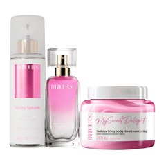Kit My Sweet Delight - Geleia Hidratante, Body Splash e Perfume de Cabelo