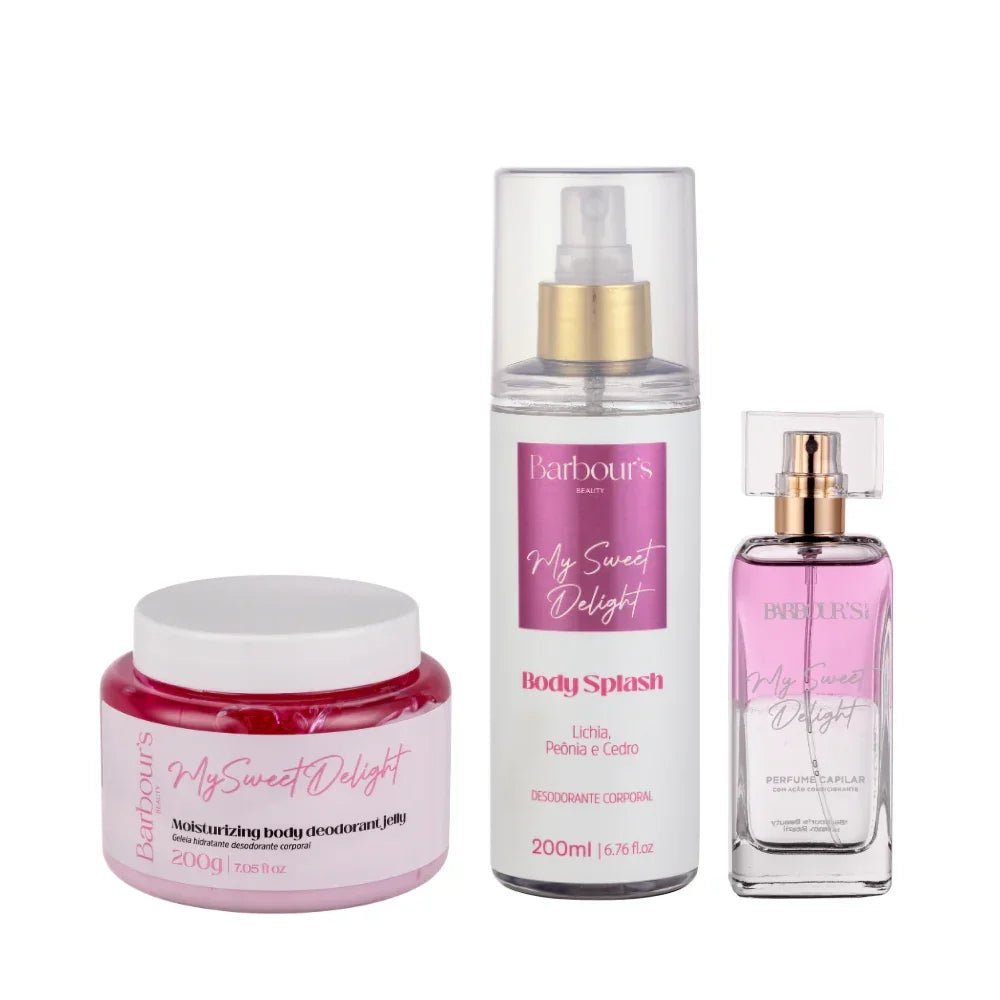 Kit My Sweet Delight - Geleia Hidratante, Body Splash e Perfume de Cabelo - Kit KBB99082
