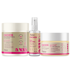 Kit Nutrição Cachos - Máscara, Manteiga e Óleo (3 Itens)