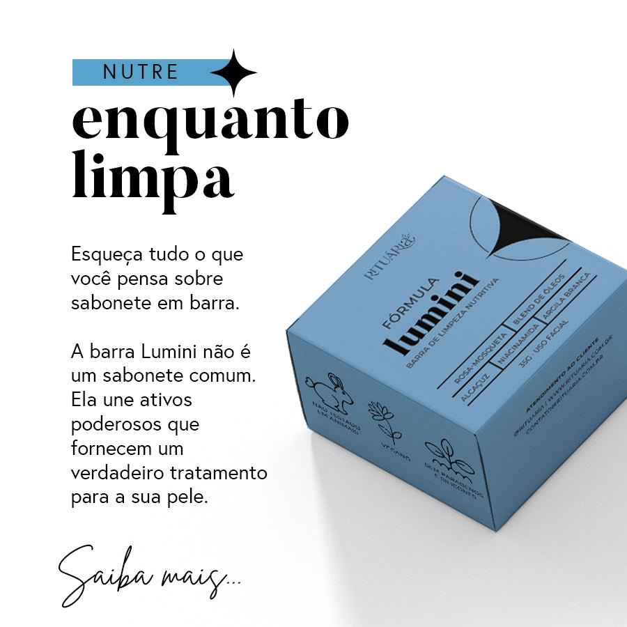 Kit Óleo de Rosa Mosqueta + Sabonete Clareador Lumini