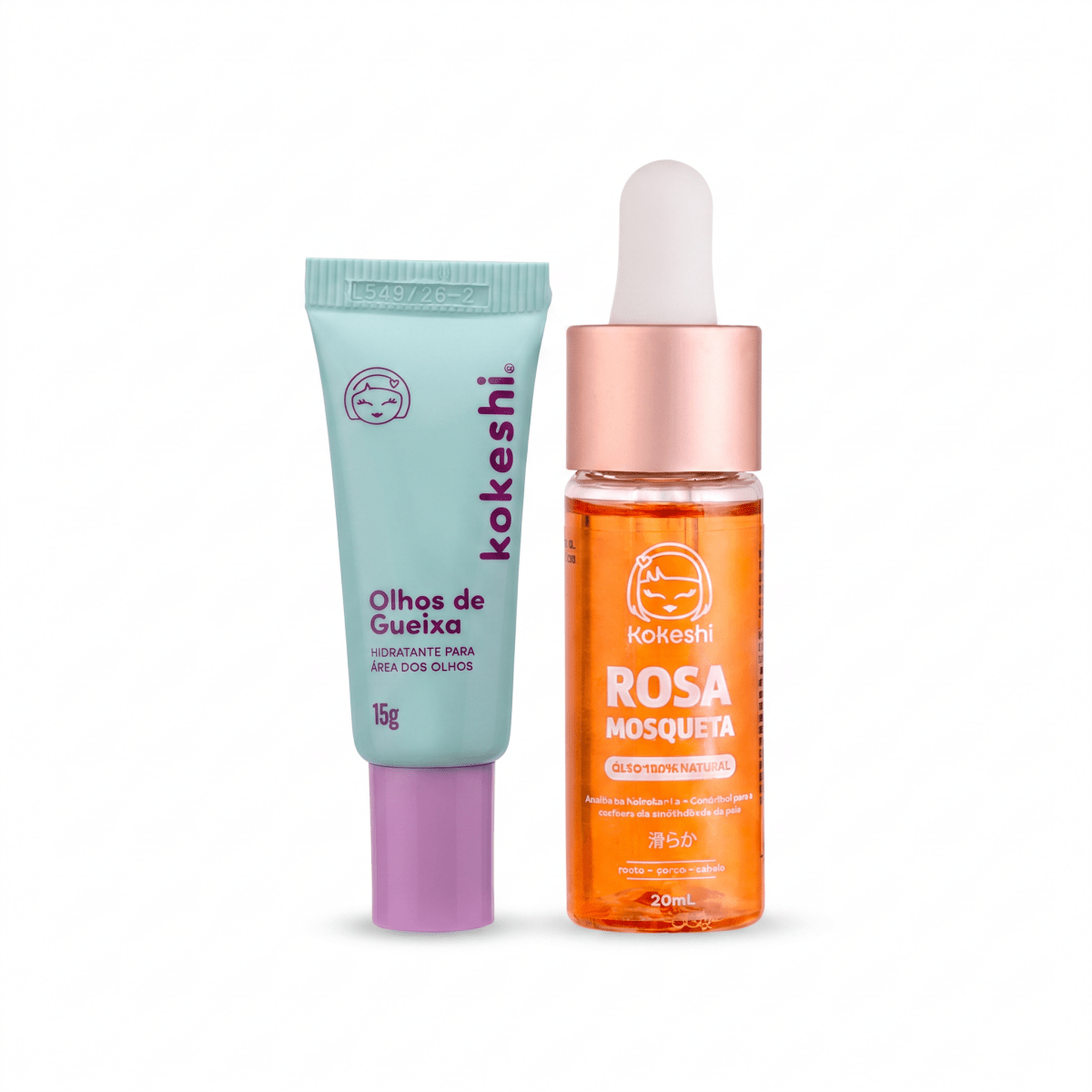 Kit Olhos de Gueixa + Óleo de Rosa Mosqueta - Cuidado da pele KKS00008