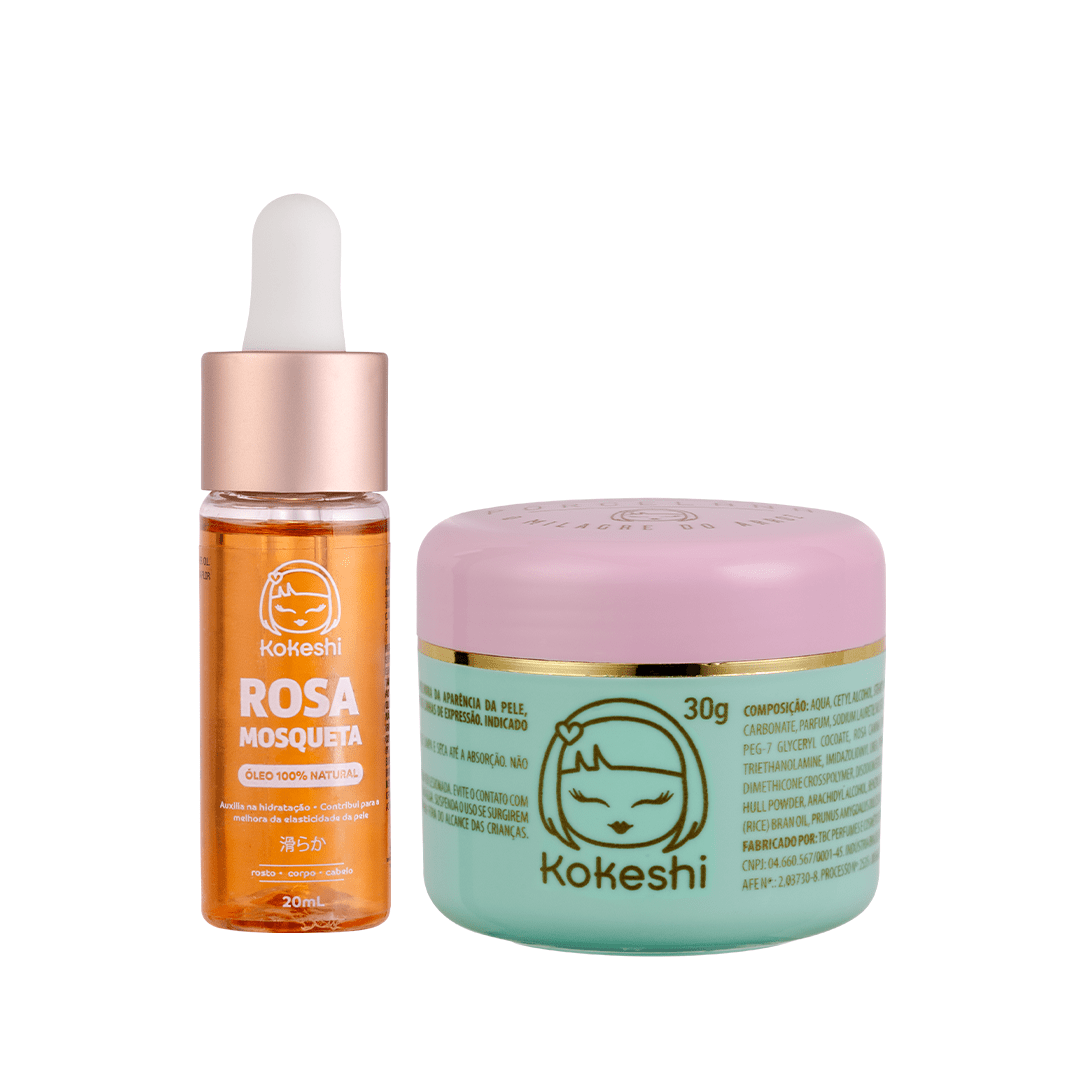 Kit Pele de Porcelana + Óleo de Rosa Mosqueta - Cuidado da pele 40011