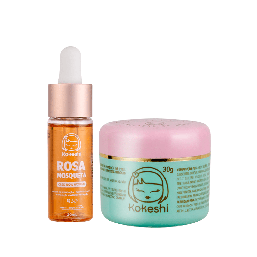 Kit Pele de Porcelana + Óleo de Rosa Mosqueta - Cuidado da pele KKS00009