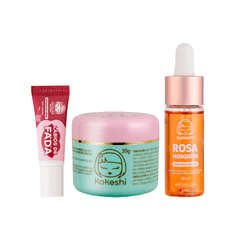 Kit Pele de Porcelana + Rosa Mosqueta + Lábios de Fada