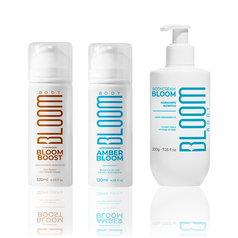 Kit Pele Perfeita, Amber Bloom + Bloomboost & Body Cream Bloom