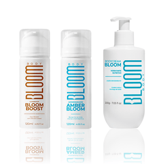 Kit Pele Perfeita, Amber Bloom + Bloomboost & Body Cream Bloom