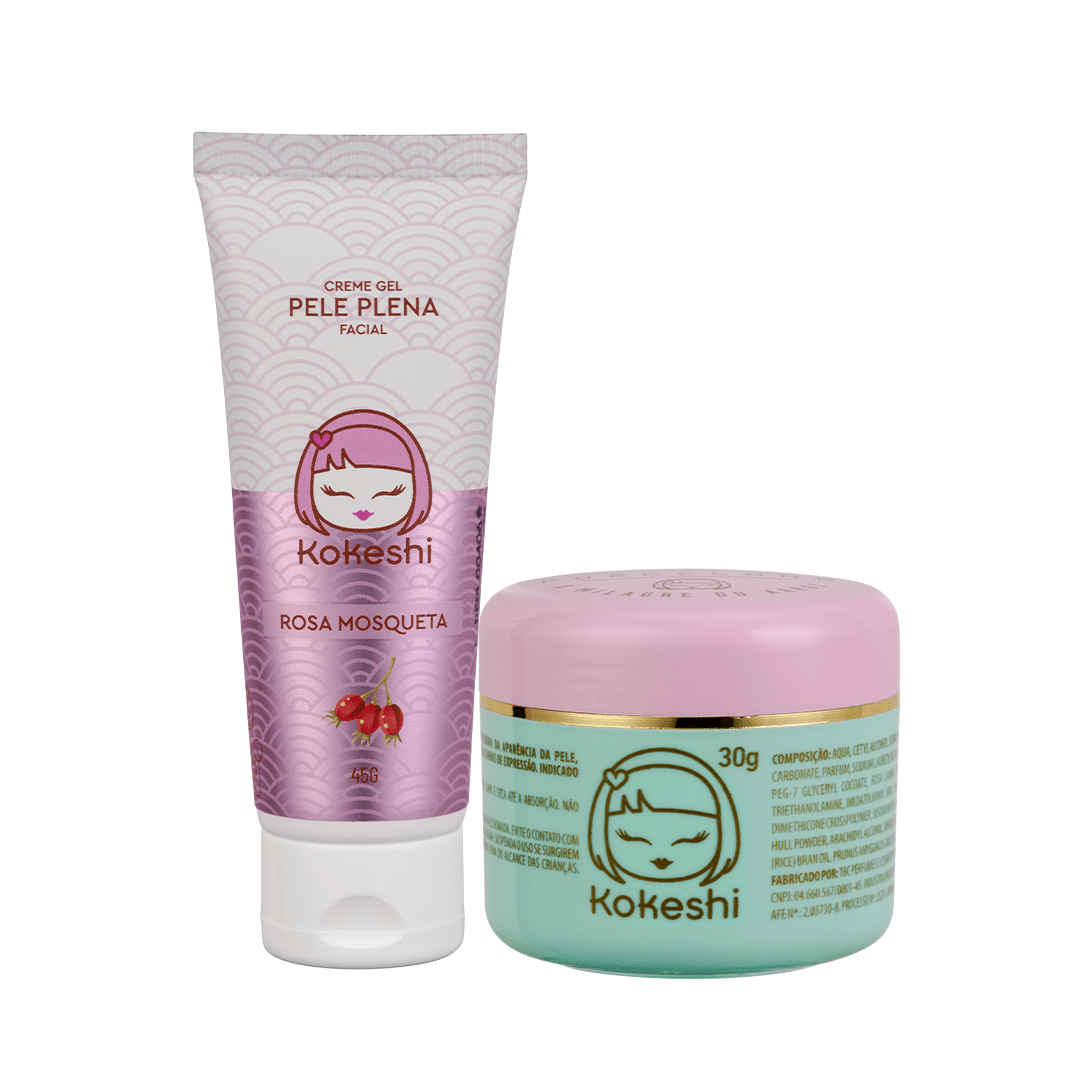 Kit Pele Radiante Kokeshi - Hidratante + Creme Pele Plena