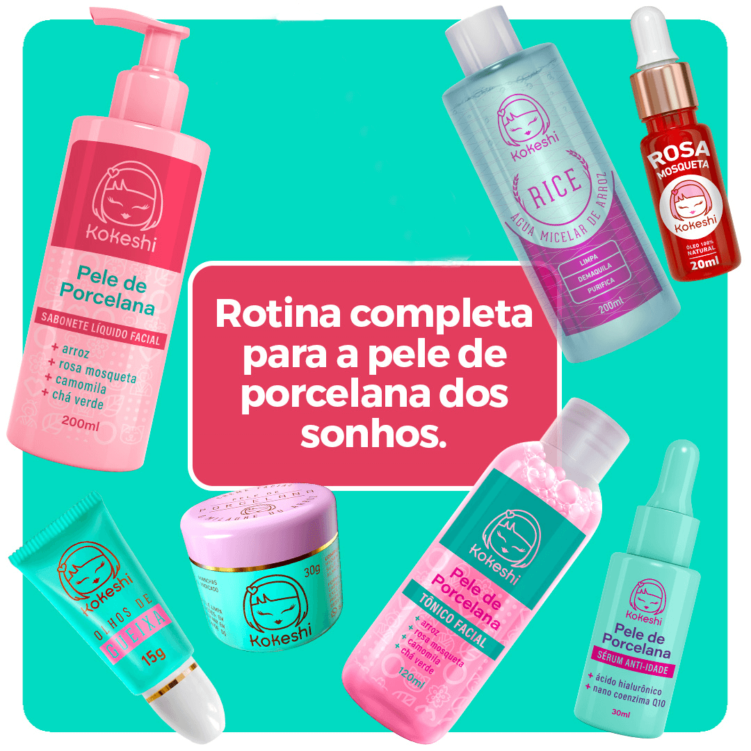 Kit Pele Revitalizada Kokeshi (Kit 7 em 1)