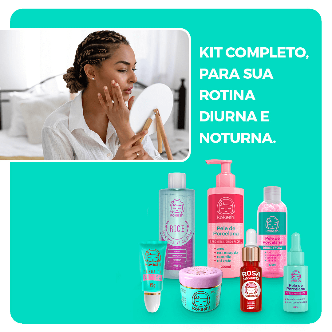 Kit Pele Revitalizada Kokeshi (Kit 7 em 1)