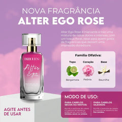 Kit Perfume de Cabelo Alter Ego Rose e Body Splash Alter Ego
