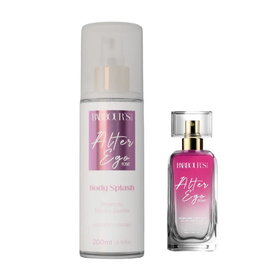 Kit Perfume de Cabelo e Body Splash - Alter Ego Rose