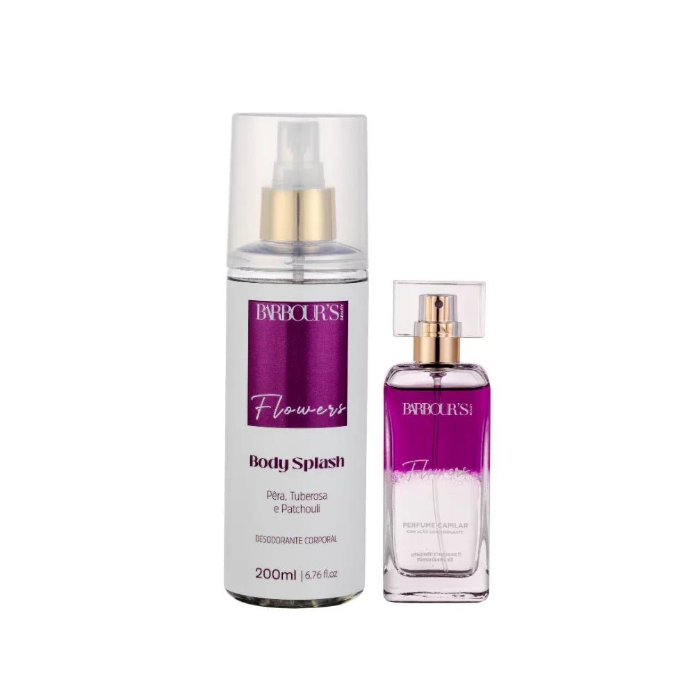 Kit Perfume de Cabelo e Body Splash - Flowers - Kit KBB99087