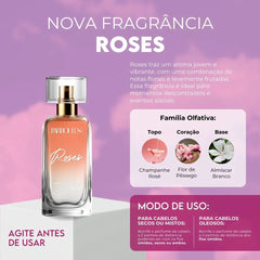 Kit Perfume de Cabelo e Body Splash - Roses