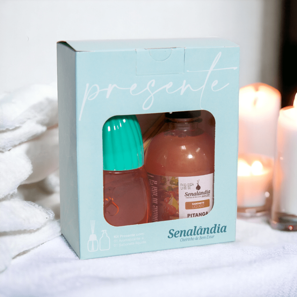 Kit Presente Sabonete Líquido + Aromatizador de Ambientes