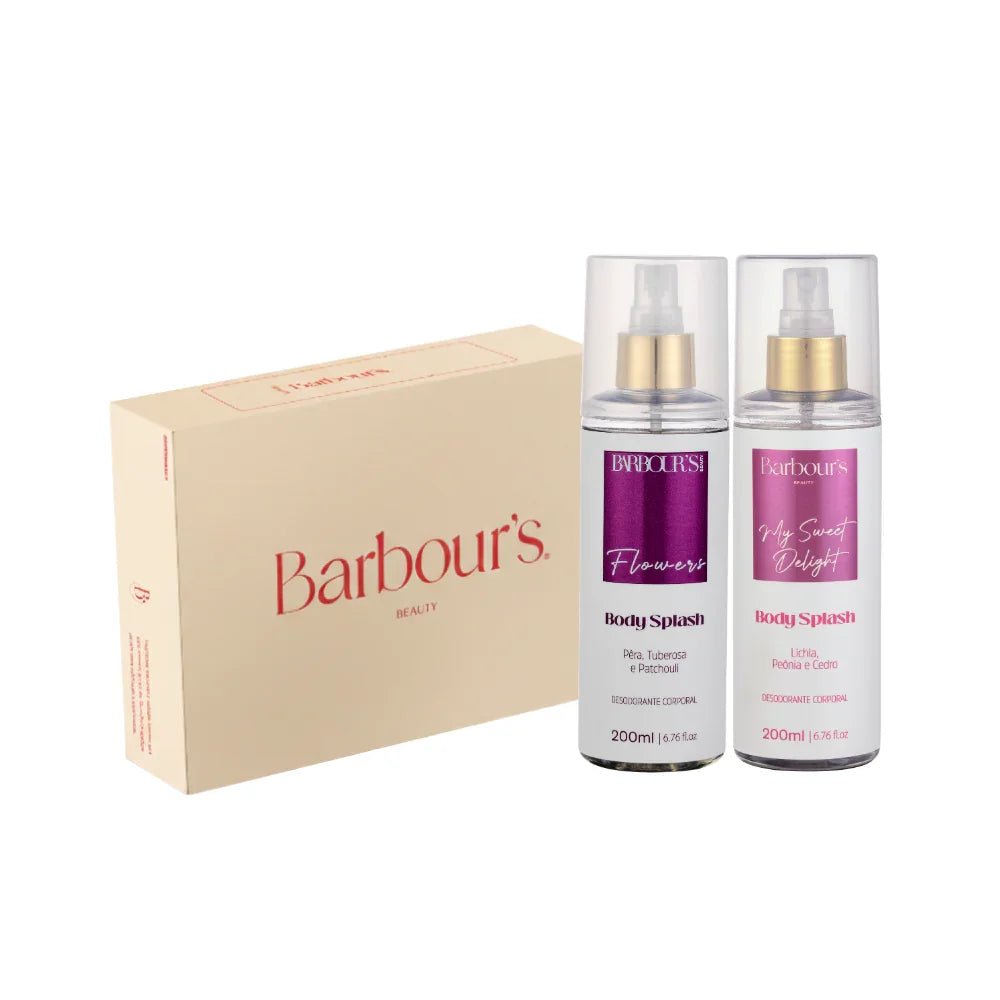 Kit Presenteável 2 Body Splash Desodorante Colônia 200ml - My Sweet Delight, Flowers - Perfumes e Colónias KBB99099